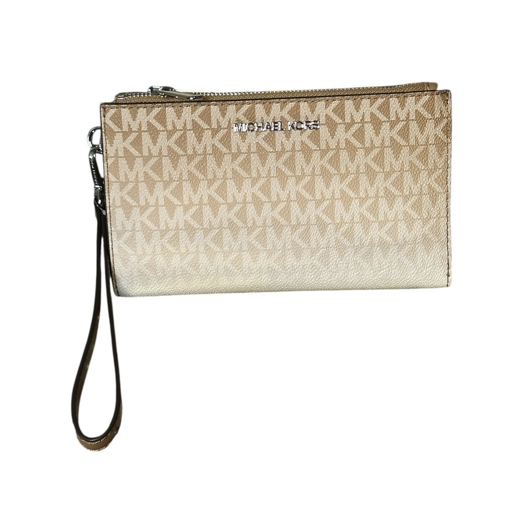 NWT Michael Kors Jet Set Travel Large Double Zip Wristlet. Retail $258.00